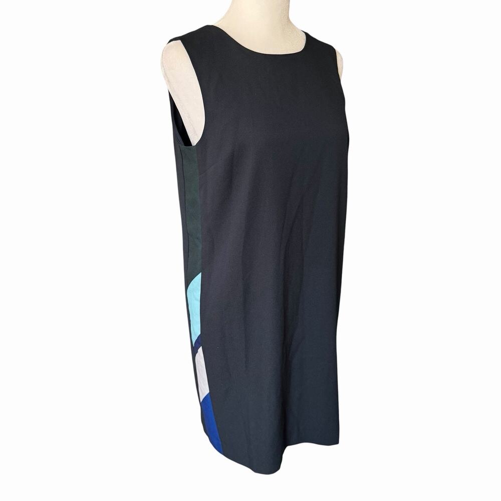 NWT Banana Republic Womens Size 4 Petite 4P Shift Dress Sleeveless Black VBack